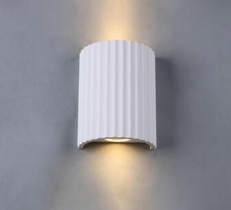 Krizzy White 2lt Plaster Wall Sconce