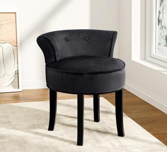 Kross Black Accent Chair