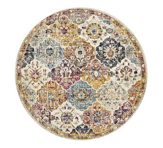 Kyelle 200x200cm Multicolour Round Rug