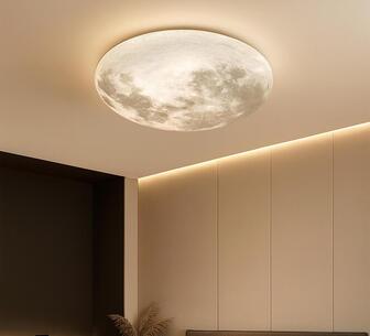 Kyrby Large Moon Tricolour Dimmable LED Ceiling Light