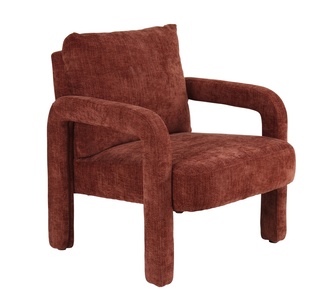 Ladica 1 Seater Rust Armchair