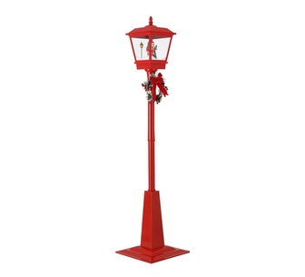 Holly Jolly 1.8M Christmas Lamp Post Lights LED Outdoor Red
