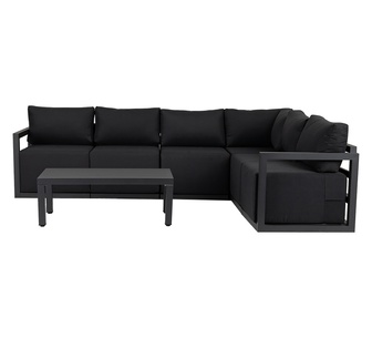 Lamitan Outdoor Lounge Set Charcoal