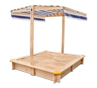 Lamore Joey Natural Kids Sandpit with Canopy
