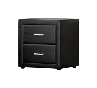 Laur Black Bedside Table