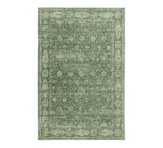 Lavira 400x300cm Green Distressed Rectangle Rug