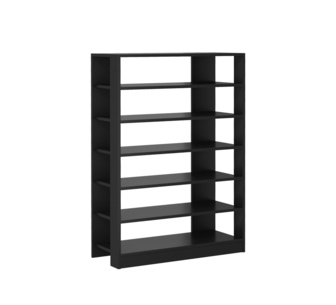 Lawford 7 Tier Black Shoe Rack
