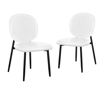 Set of 2 Lazare White Dining Chair