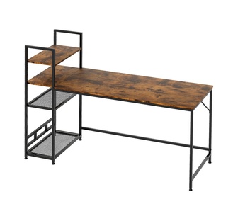 Labrix 4 Tier Dark Brown Office Desk
