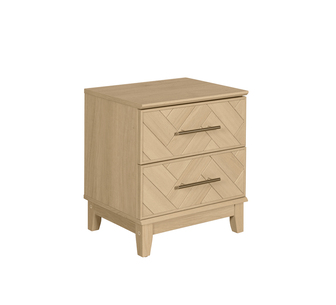 Lucera Light Oak Bedside Table