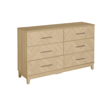 Lucera Oak Chest of 6 Drawers