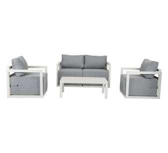 Legazpi Outdoor Lounge Set White