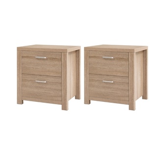Set of 2 Leny Wood Bedside Table
