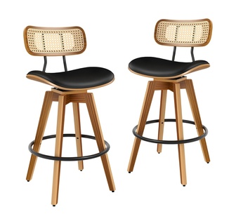 Set of 2 Lennart Black Bar Stools