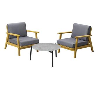 Lewin 3 Piece Outdoor Lounge Set