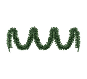 Holly Jolly 10M Garland with LED Christmas Lights Green
