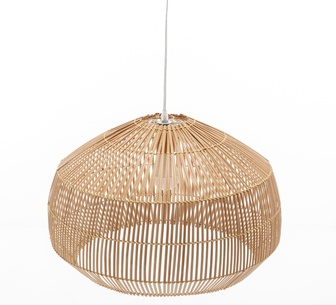 Likka 53cm Natural Bamboo Cage Pendant Light