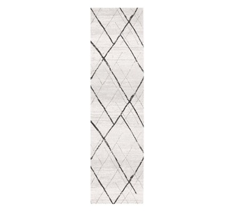Lily 400x80cm Grey Runner Rug