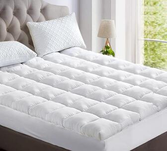 Liorae King White Bamboo Pillowtop Mattress Topper