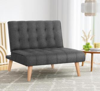 Lioren 1 Seater Grey Sofa Bed