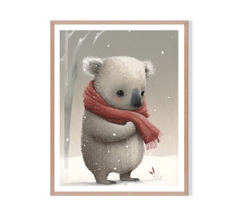 Little Snuggle Framed Print 41x51cm Wall Art