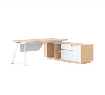 Colix Oak White Executive Right Hand Desk
