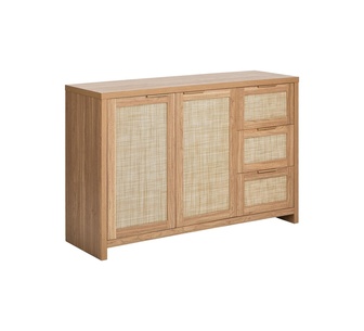 Lizben 3 Drawer Rattan Storage Buffet