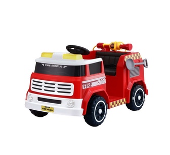 Loxie Kids Red Ride-On Remote Fire Truck with Music