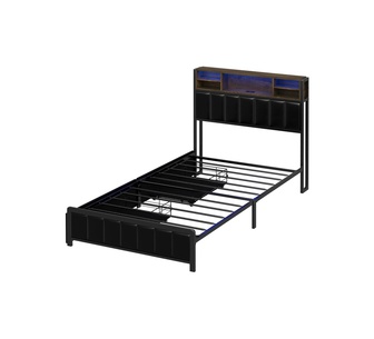 Ylona King Single LED Bed Frame with Storage