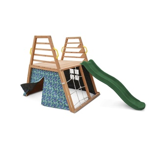Looma Cooper Climb and 1.8m Green Slide Kids Play Centre