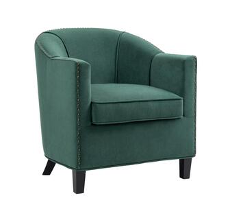 Loreen Velvet Tub Sofa Green