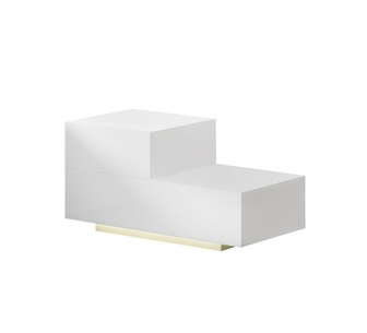 Louise White Bedside Table