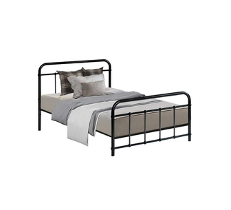 Lucra Single Black Metal Bed Frame