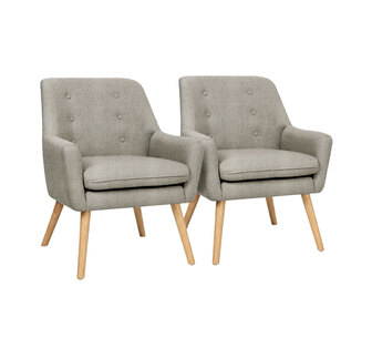 Set of 2 Lucian Beige Armchair