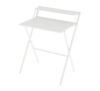 Lumera White Foldable Office Desk