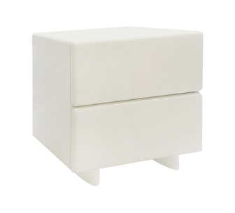 Lunora White Bedside Table