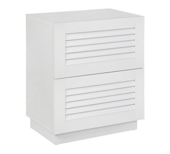 Lurelia White Bedside Table
