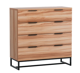 Lura 4 Chest of Drawers Rust Oak