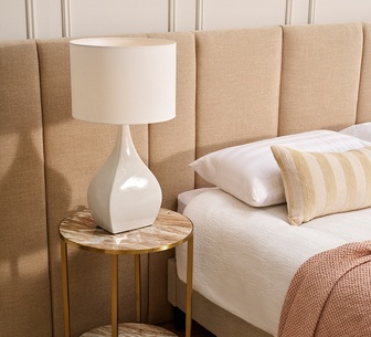 Lustrea White Table Lamp