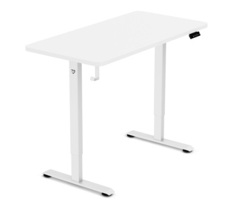 LuxLift 120cm White Electric Standing Desk