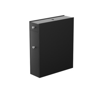 Luzara Black Slim Tissue Cabinet