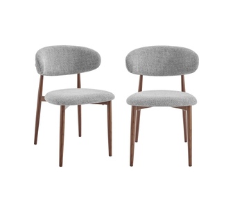 Lynx Set of 2 Grey Dining Chairs