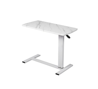 Lynxa Marbled White Adjustable Office Desk