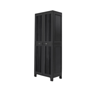 Lystral 173cm Black Outdoor Storage Cabinet