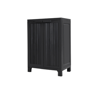 Lystral 92cm Black Outdoor Storage Cabinet