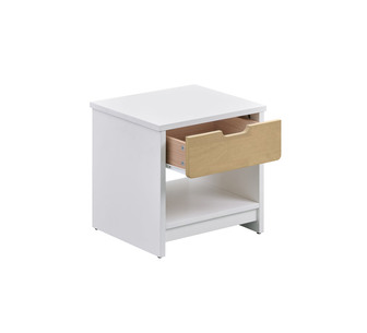 Maely Oak White Oak Bedside Table
