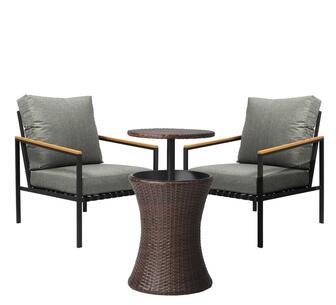 Malaga 3 Piece Outdoor Lounge Set