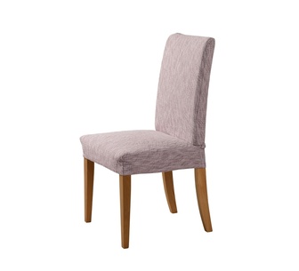 Manique Rose Faux Linen Dining Chair Cover