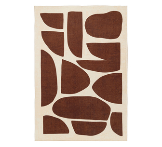 ManhattenBrown Printed Washable Rug 320x230cm