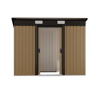 Marigold 238x131cm Brown Grey Outdoor Storage